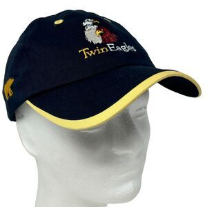 Twin Eagles Golf Club Jack Nicklaus Dad Hat Cap Golfing Golfer Strapback Blue